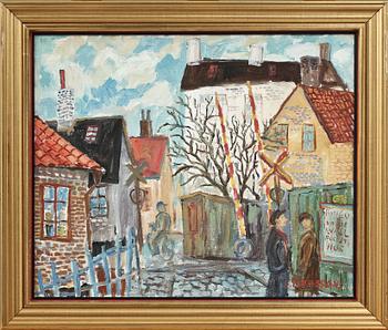 GÖSTA MÅNSSON, olja på duk, sign.