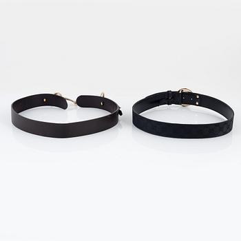 Gucci, bälten 2 st.