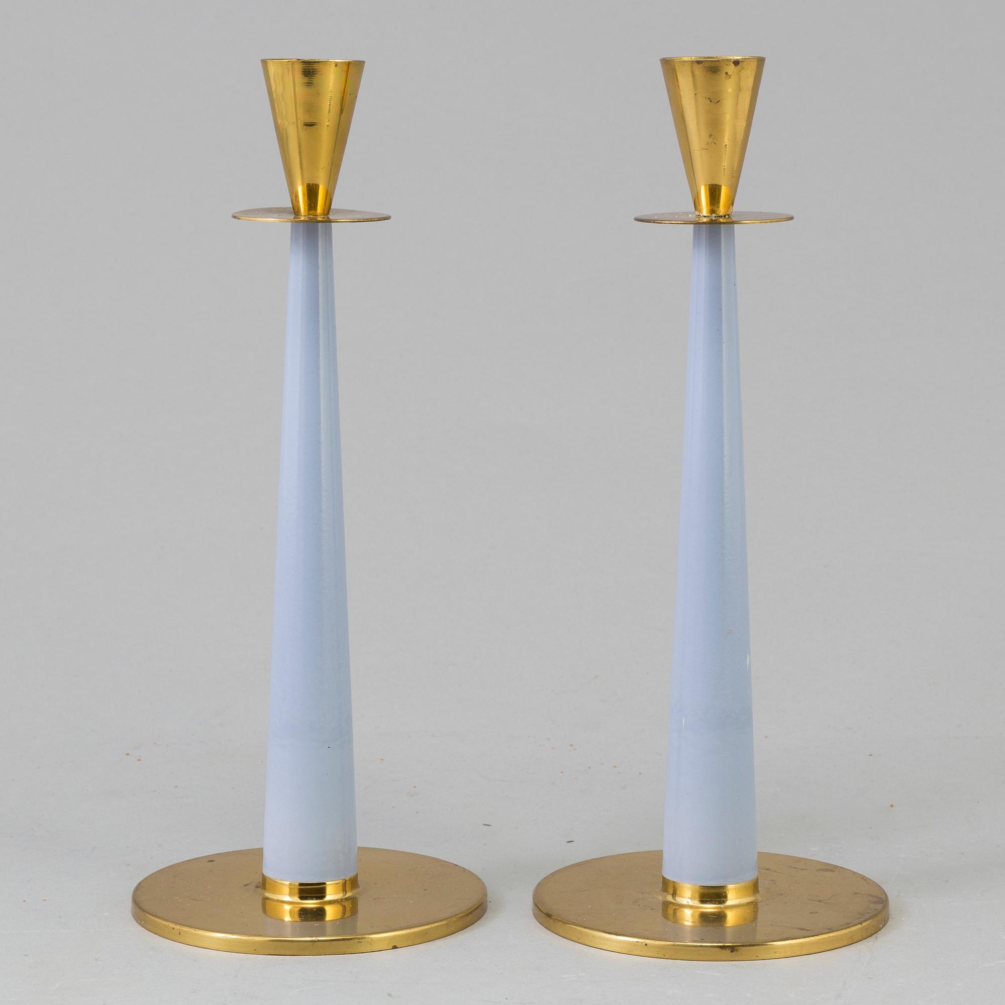 LJUSSTAKAR, ett par, Nils Johan, omkring 1900-talets mitt.