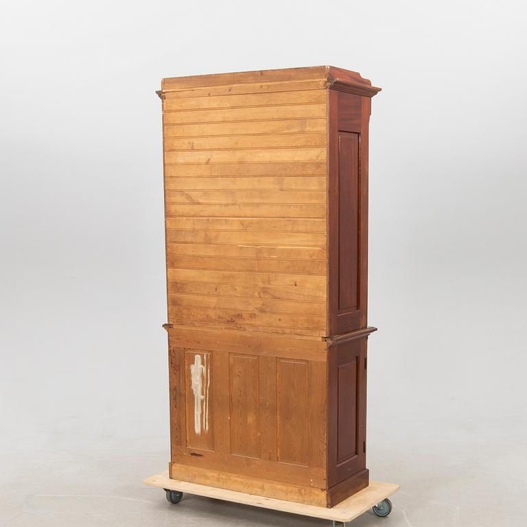 Roll-front cabinet from Åtvidabergs Snickerifabrik, early 20th century.