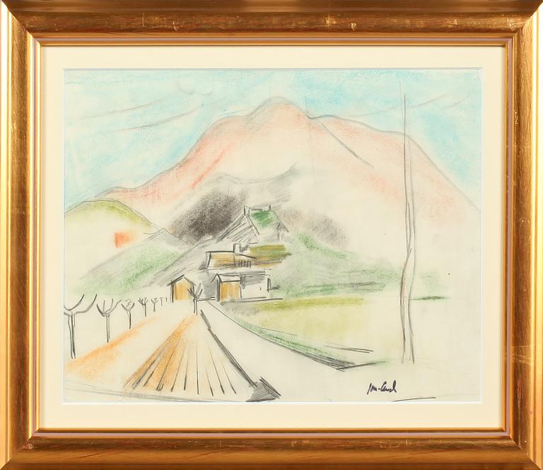 JOHN JON-AND, pastell, signerad.