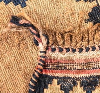 Carpet Shiraz kilim, probably flat weave 50x39 cm.