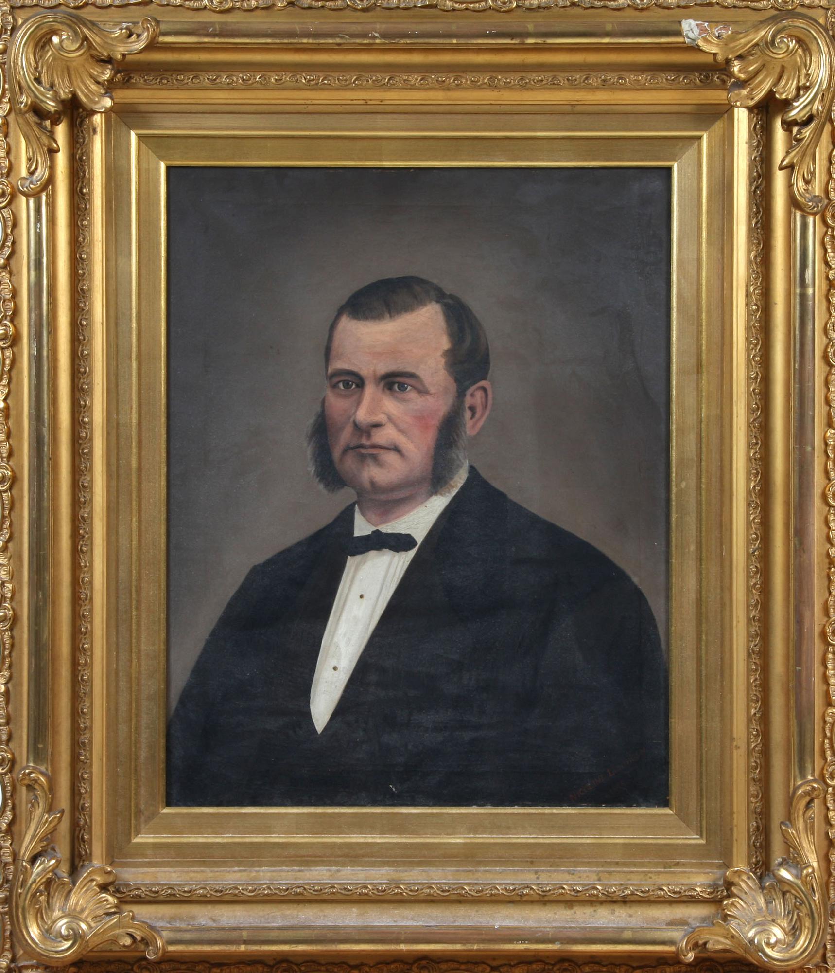 NICOLINE LINDHOLM, olja på duk, sign o dat 1872.