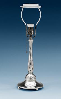 675. A K Anderson silver table lamp, Stockholm 1925.