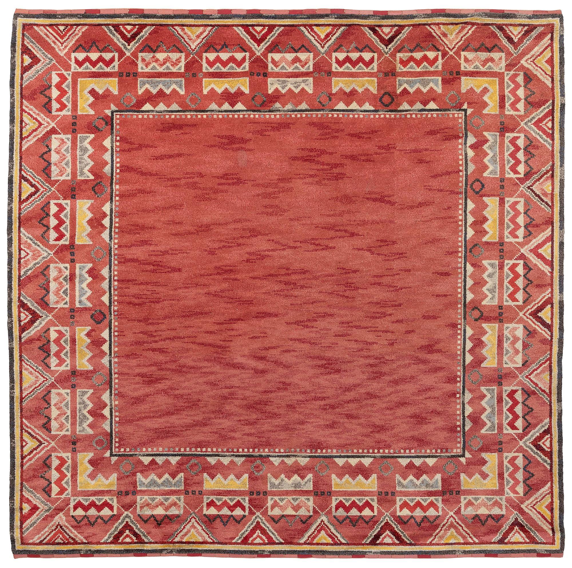 Margareta Sundbom Eichenholz, a knotted pile carpet, ca 338 x 343, unsigned.