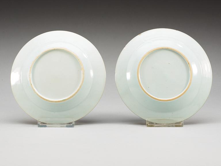 A set of eight dessert dishes, Qing dynasty, Qianlong (1736-95).