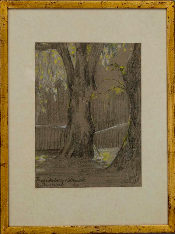 DORA WAHLROOS, piirros, sign. ja päiv. 1920.