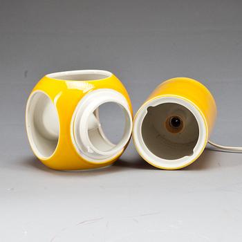 BORDSLAMPA, porslin, Carl-Harry Stålhane, Rörstrand.