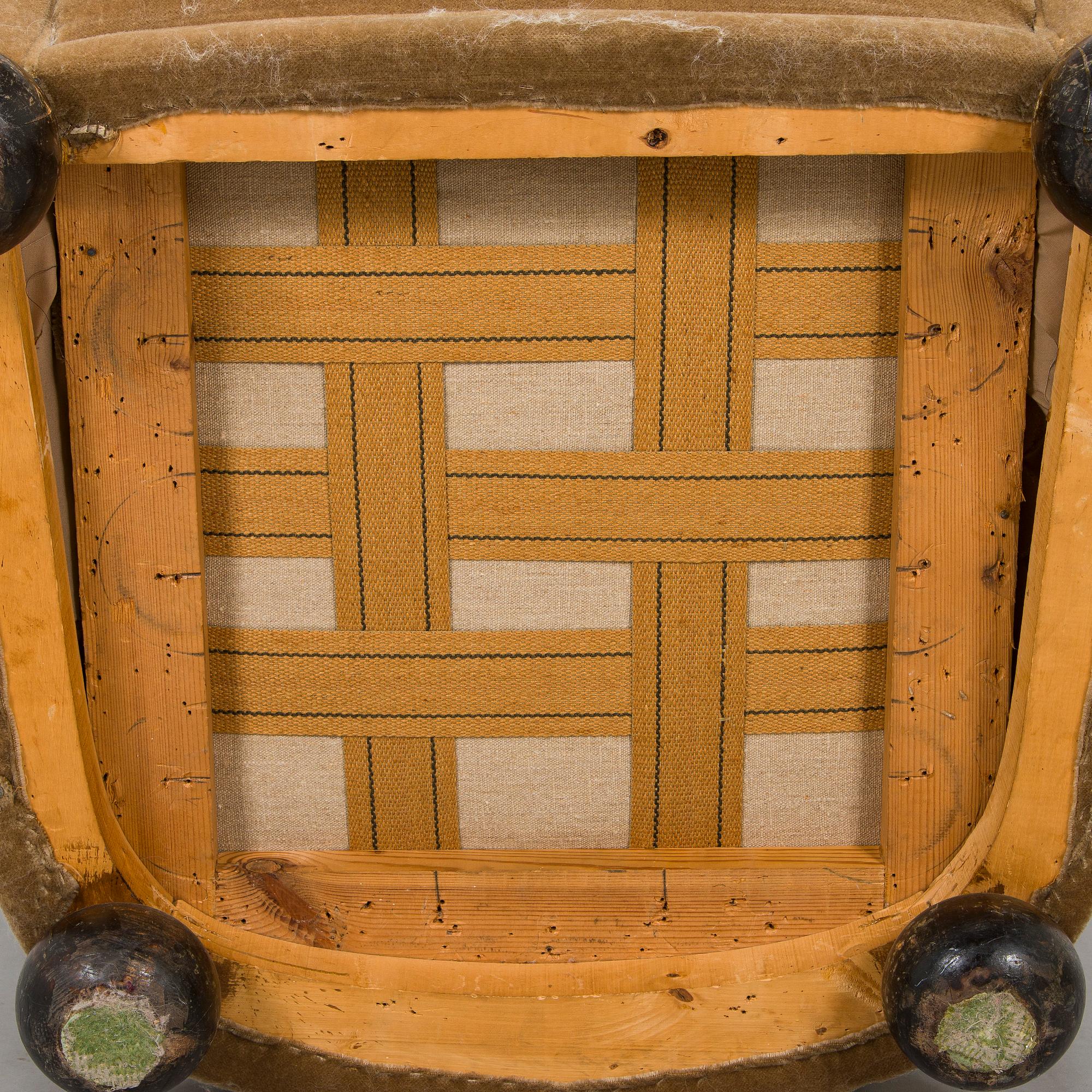 Märta Blomstedt, fåtölj, Aulanko-modellen. Formgiven 1939.