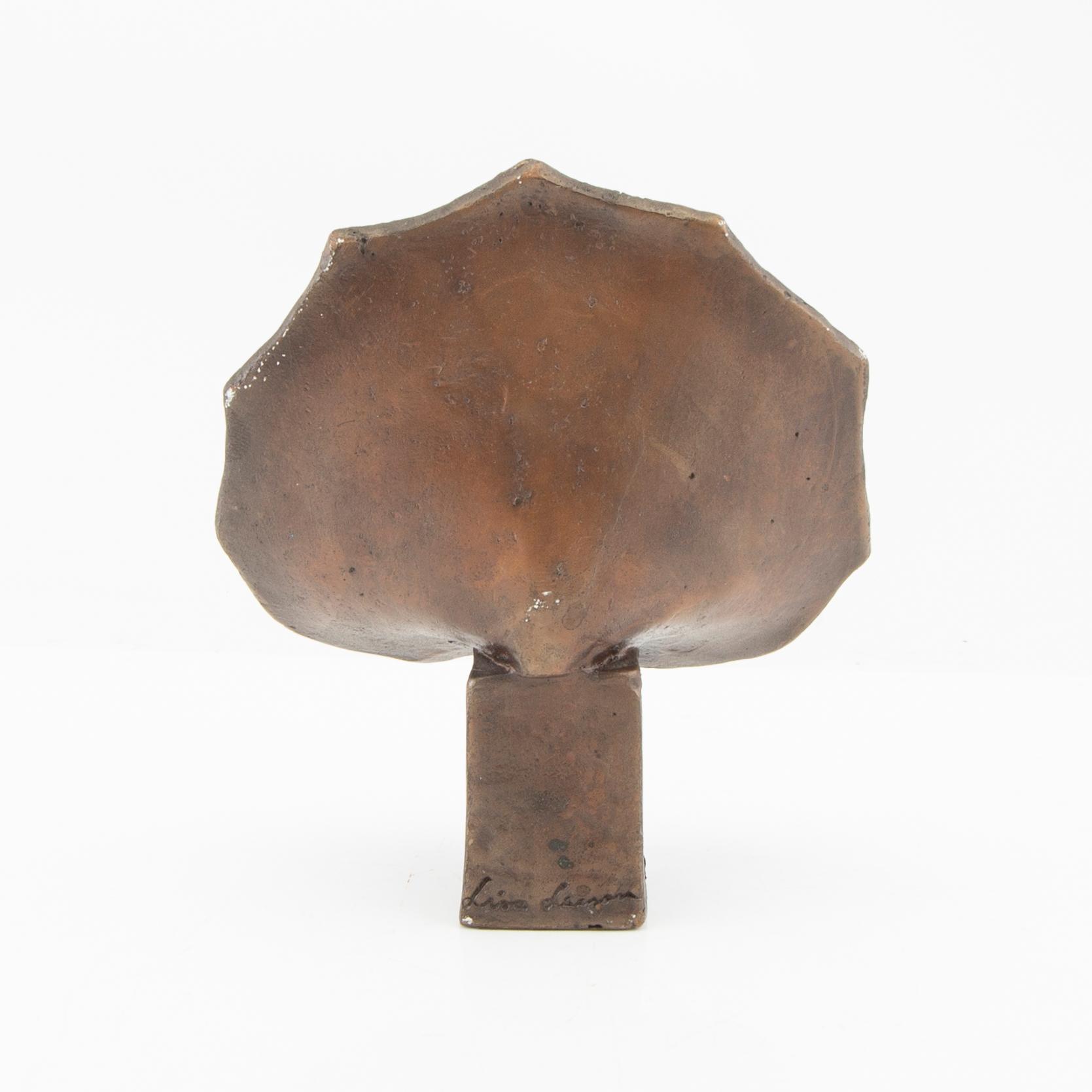 Lisa Larson, bronze sculpture, Scandia Present, circa 1978, numbered 73.