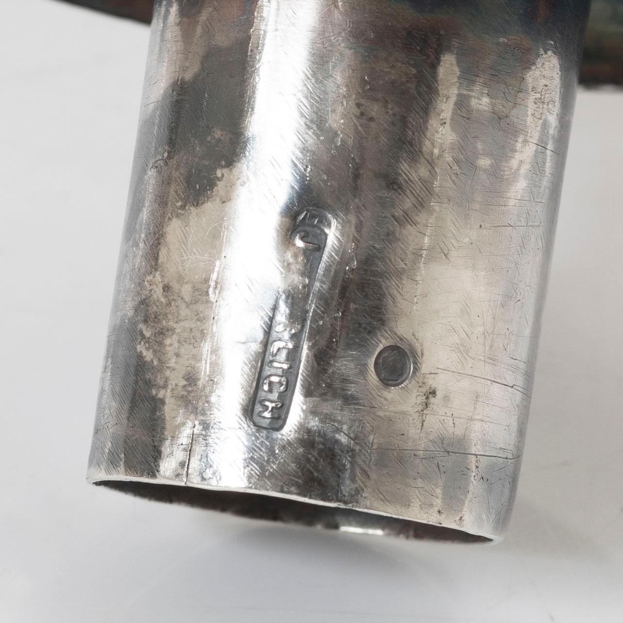 Candelabrum, silver, Isaac (Icek) Ehrlich, Warsaw, circa 1900.