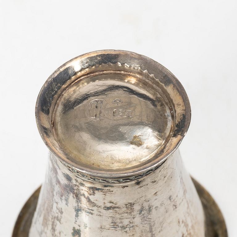 Five Swedish silver beakers, 18th/19th century.