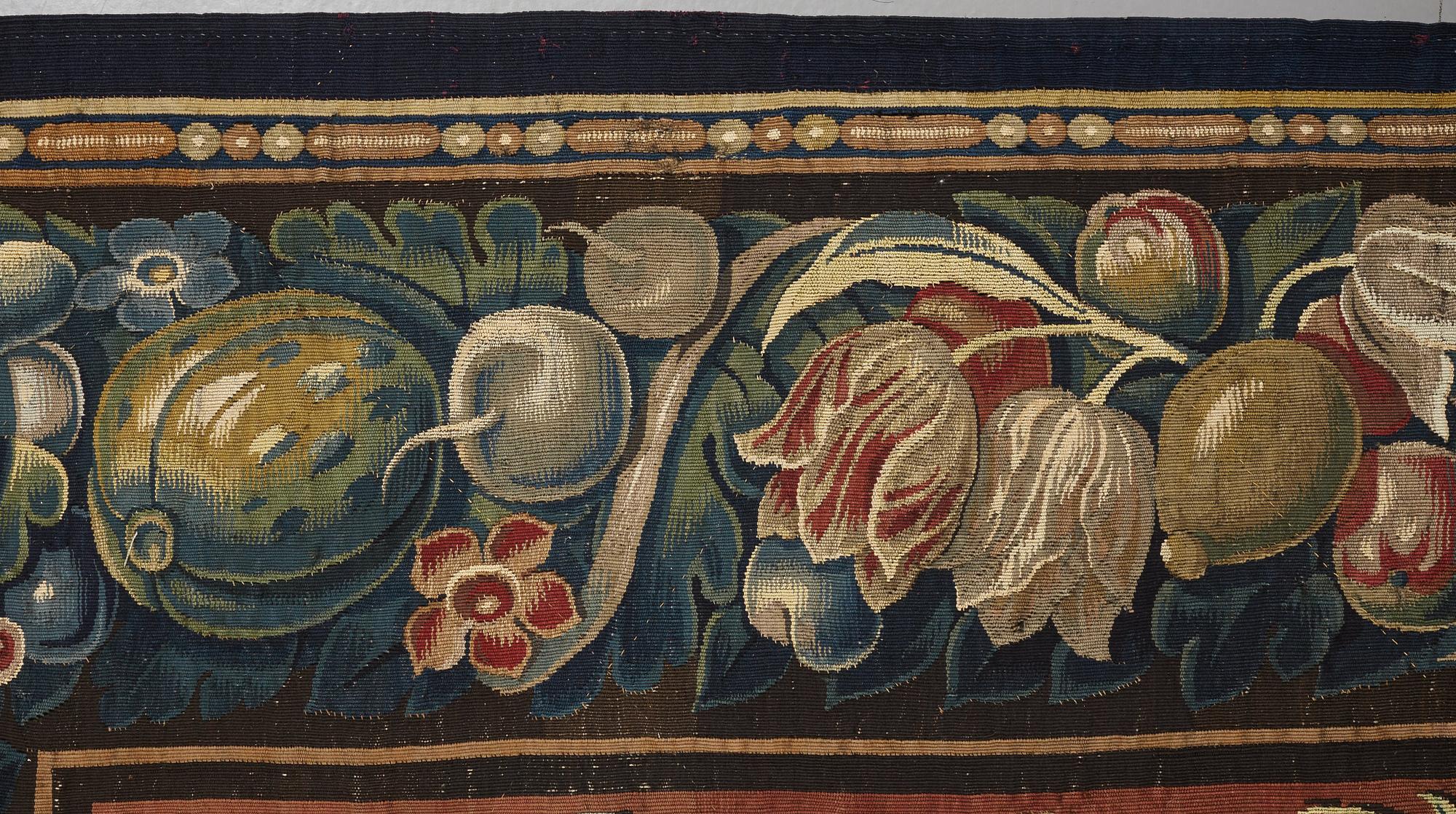 VÄVD TAPET, "Orphée jouant pour les Animaux", norra Nederländerna 1600-talets förra hälft - omkring 1600-talets mitt,