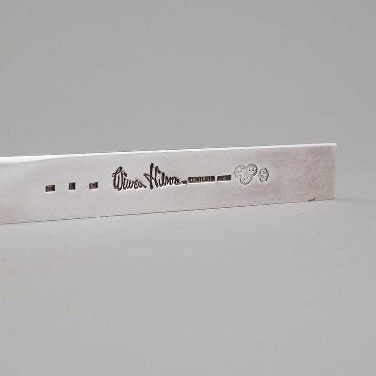 WIWEN NILSSON, brevkniv av sterlingsilver, Anders Nilsson, Lund 1973. Vikt ca 50 gram.