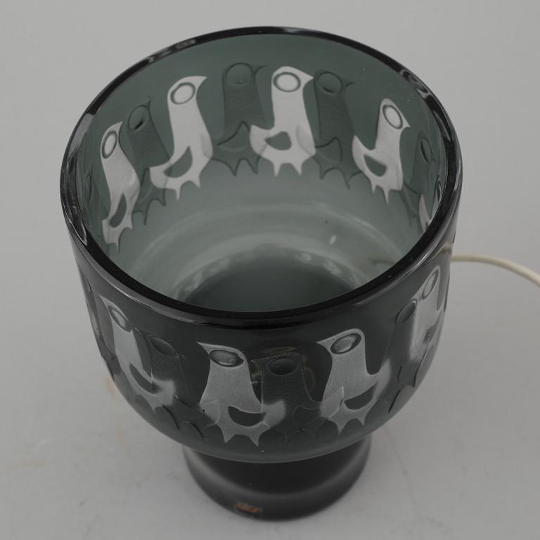 OVE SANDBERG, bordslampa, Kosta, 1900-talets andra hälft.