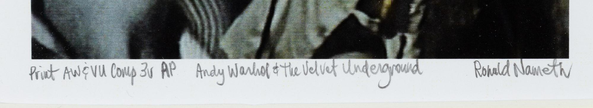 Ronald Nameth, photograph from Exploding Plastic Inevitable signed and numbered AP.