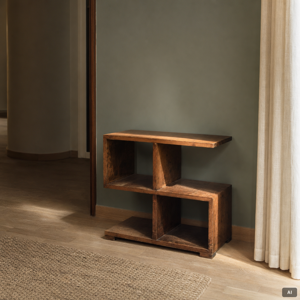 Floor shelf, functionalist, 1930s/40s.