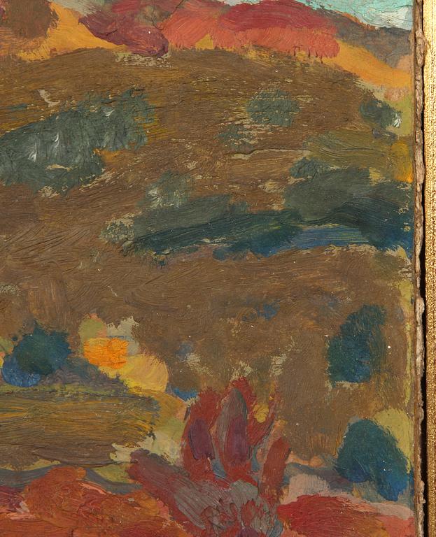 KER XAVIER ROUSELL, olja på kartong, sign.