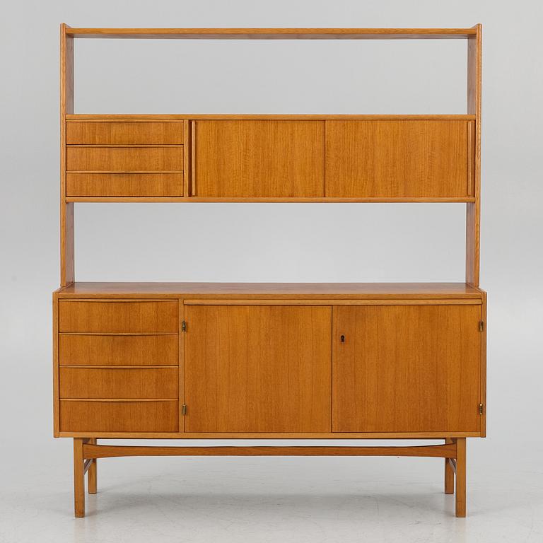 A 1960's/70's two-part bookcase.