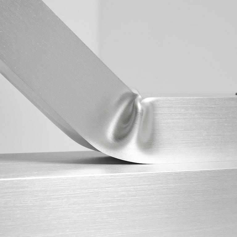 David Taylor, a unique table lamp, "Aluminium Table Lamp #3", Studio Mellösaverken, Sweden, 2025.