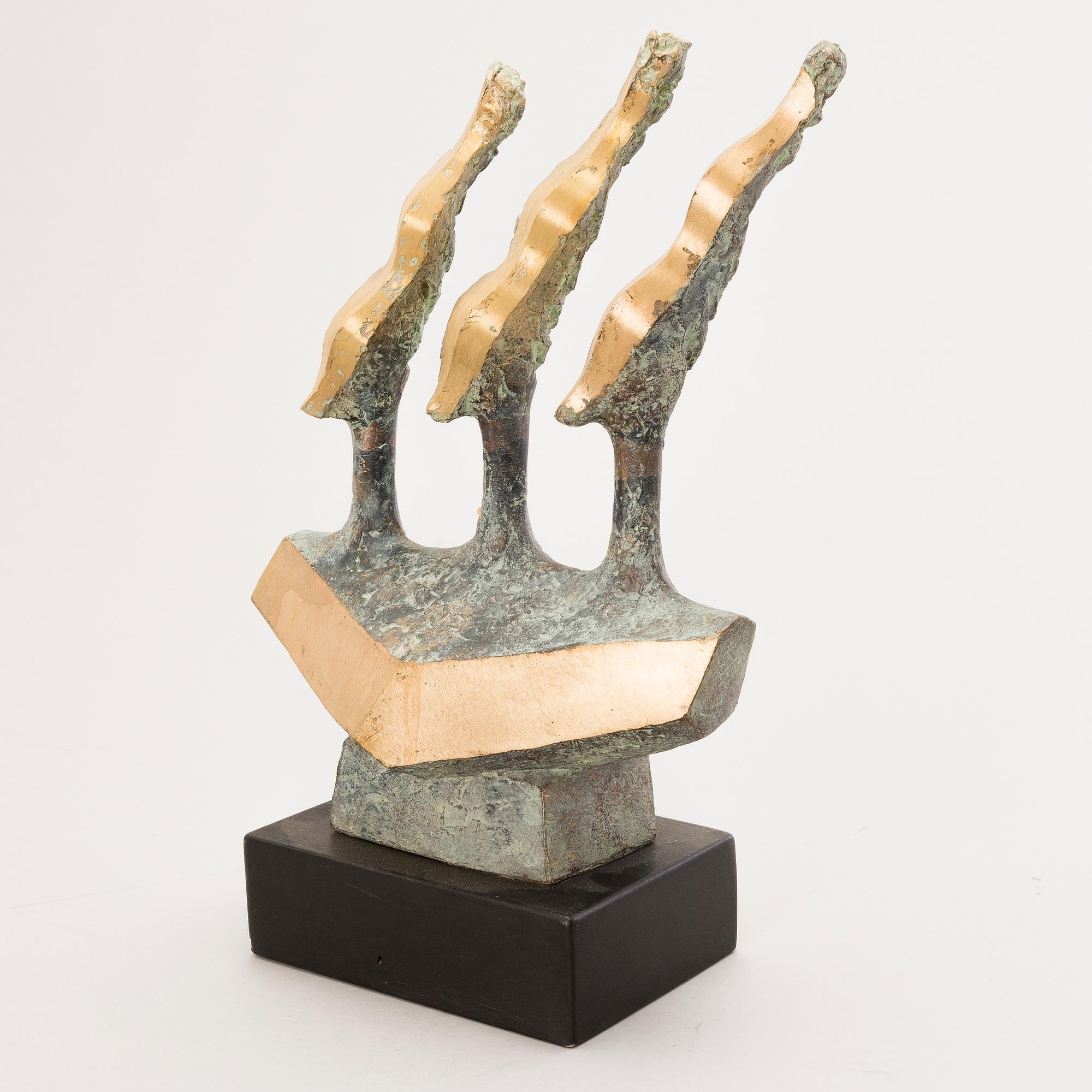 HEIKKI HÄIVÄOJA, skulptur, metall, signerad och daterad -92, numrerad 9/25.