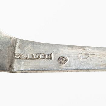 A Swedish silver spoon, mark of Olof Grubb, Hudiksvall, active 1790-1817.
