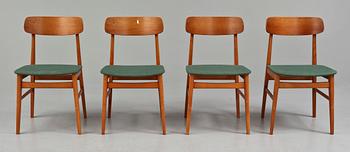 MATBORD samt STOLAR, 4 st, 1900-talets mitt.