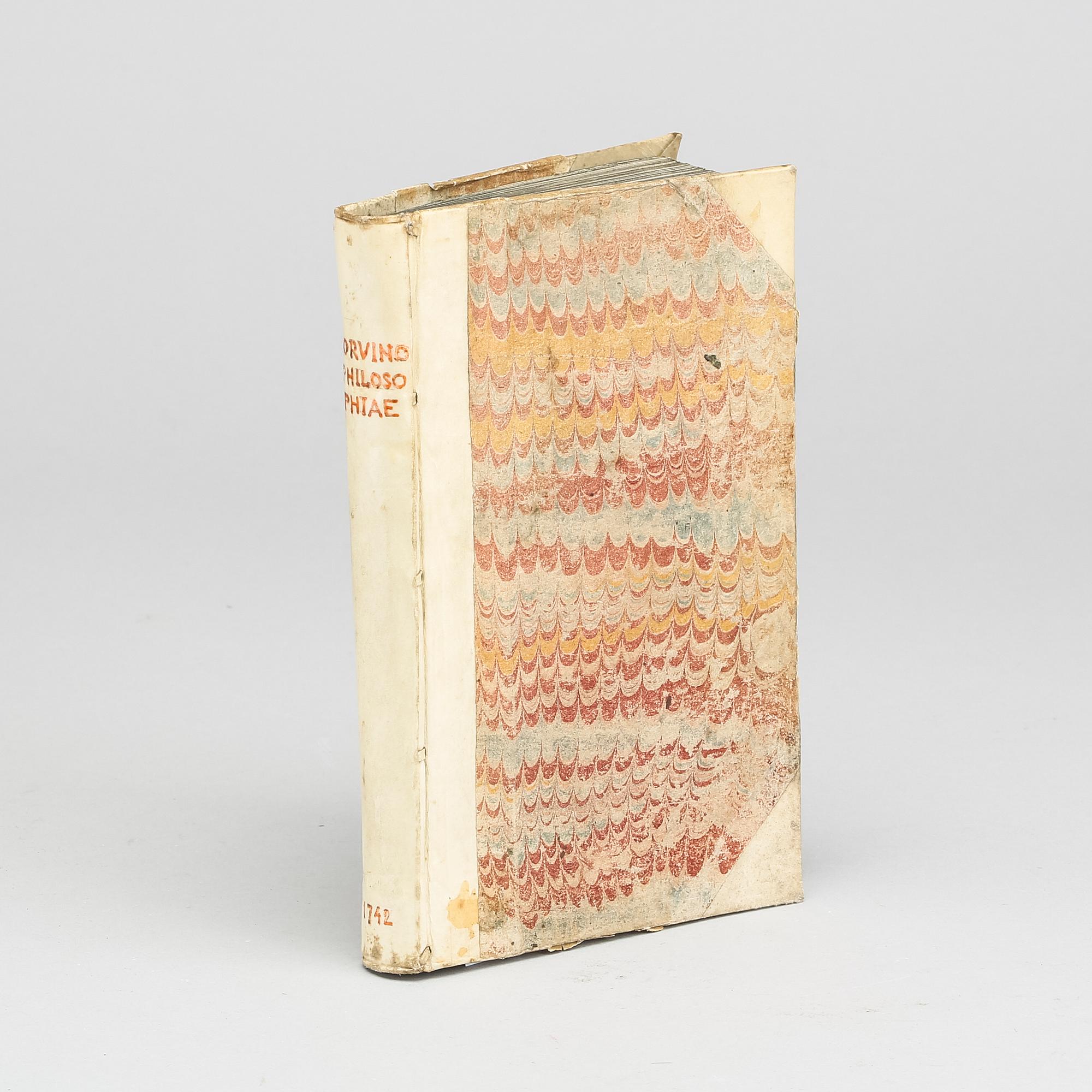 "Institutiones Philosophiae Rationalis." by Christiano Jo. Anton Corvinus. Publish by Jena, Johann Adam Melchior, 1742.