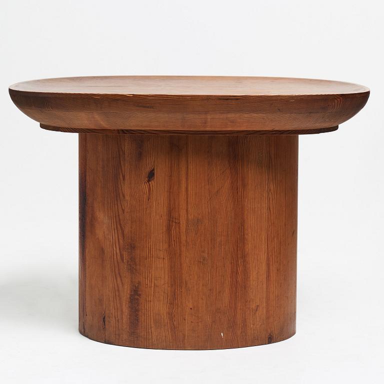 Axel Einar Hjorth, a stained pine "Utö" table, Nordiska Kompaniet, Sweden 1930's.