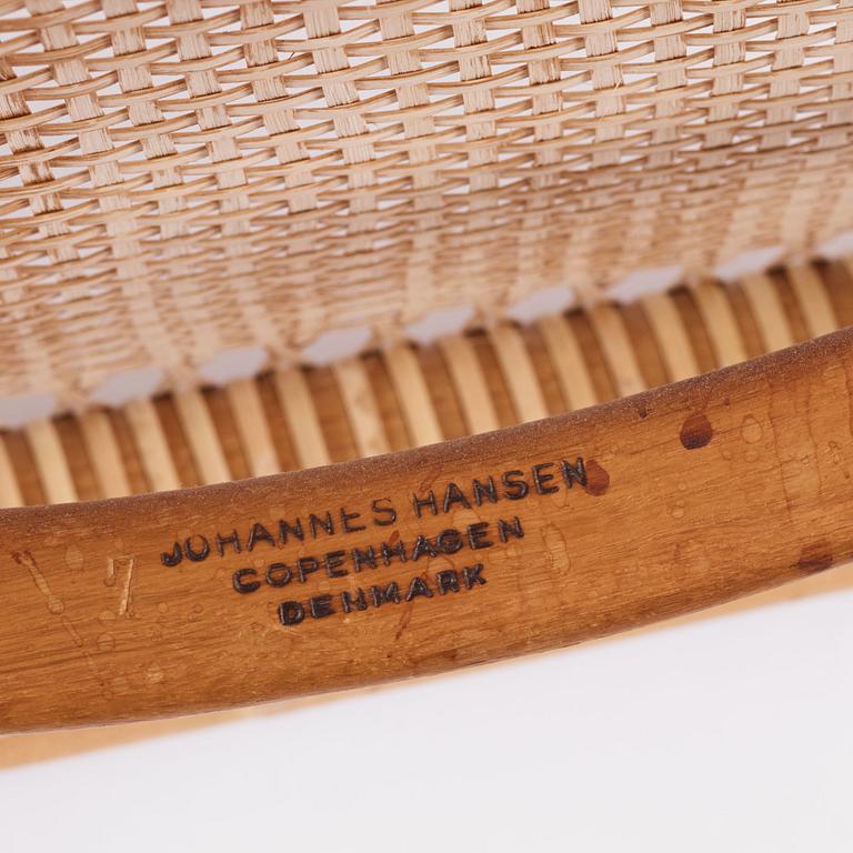 Hans J. Wegner, karmstol, "The Chair" modell "JH 501", Johannes Hansen, Danmark 1950-60-tal.