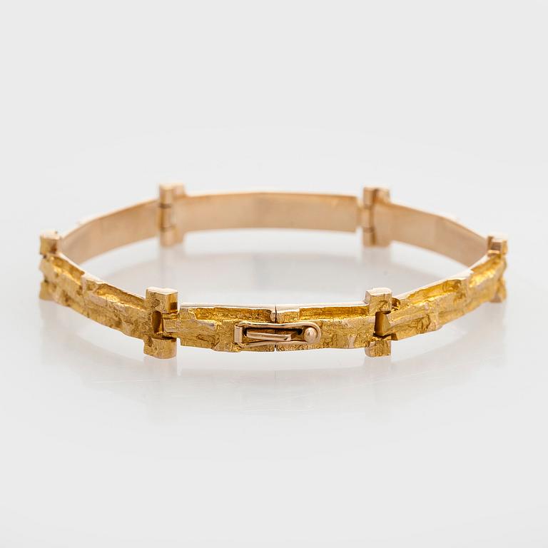 Björn Weckström, Rannekoru, 14K kultaa, "Tundra", Lapponia 1967.