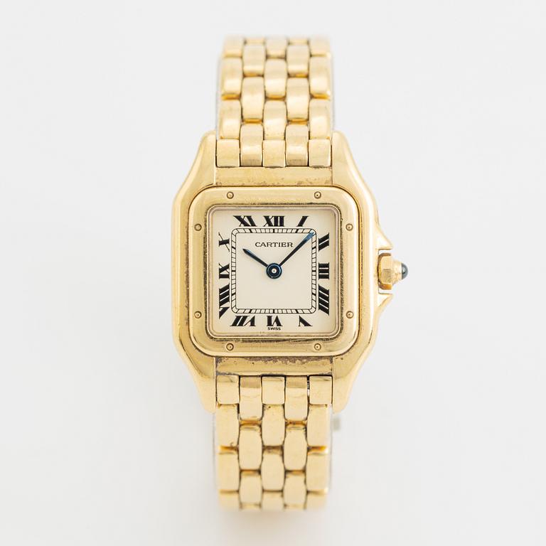 Cartier, Panthère, wristwatch, 21,5 x 21,5 (29,5) mm.