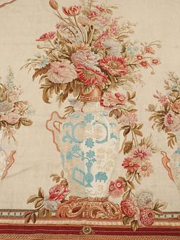 A TAPESTRY, "A Palace interior", ca 314,5 x 185,5-186,5 cm, Aubusson probably, second half of the 19th century.