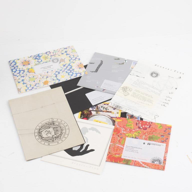 Firma Svenskt Tenn & Josef Frank, a collection of printed materials and catalogues in a binder.