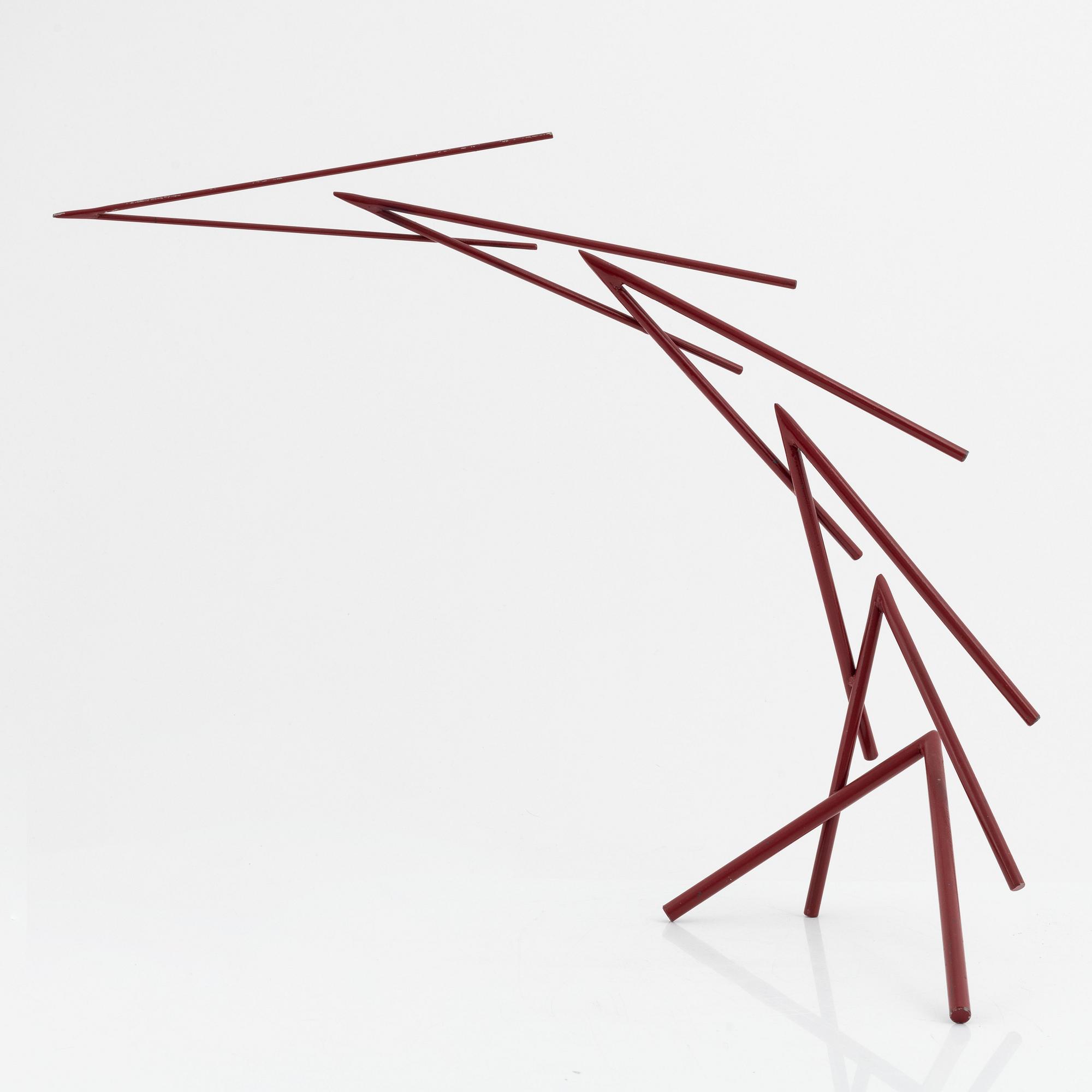Oscar Reutersvärd, sculpture, painted metal.