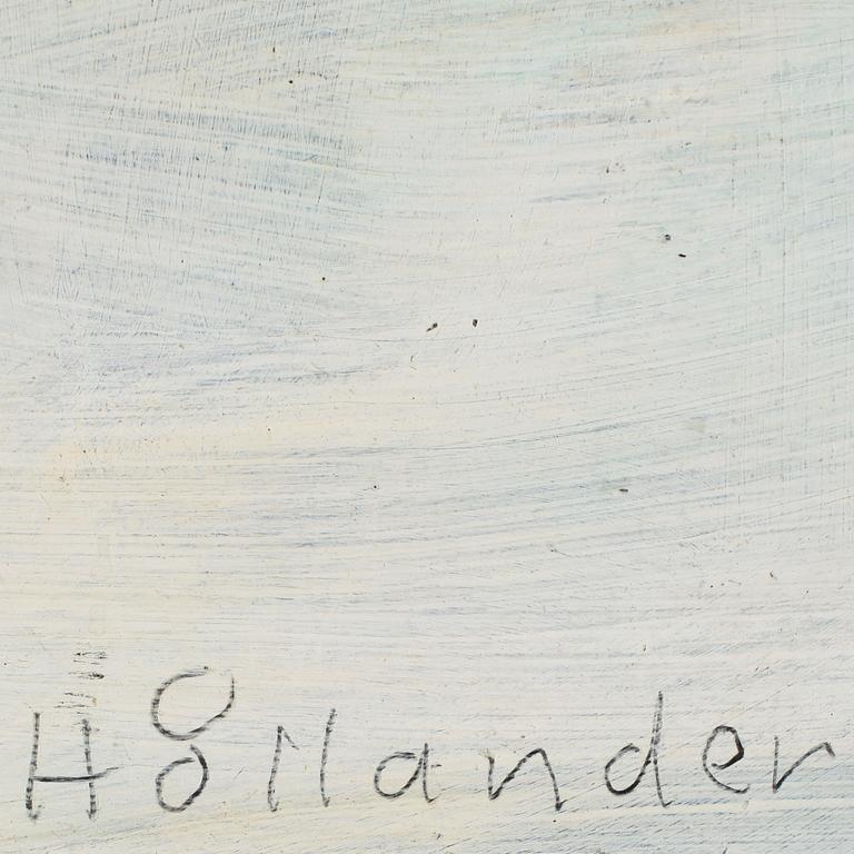 GUNNAR HÅLLANDER, olja på pannå, sign. o dat. 1978.