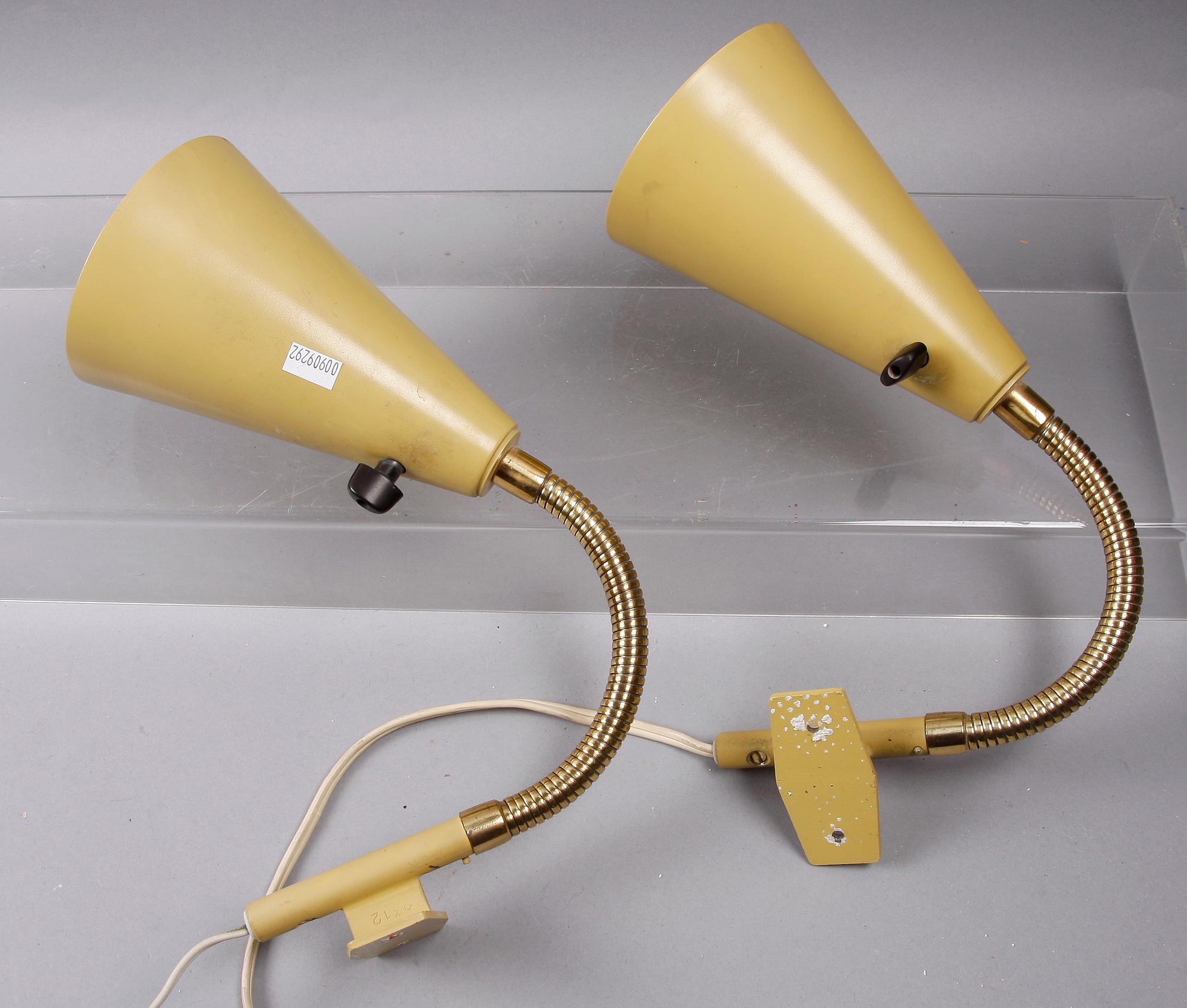 LÄSLAMPOR, ett par. Märkt Luco.