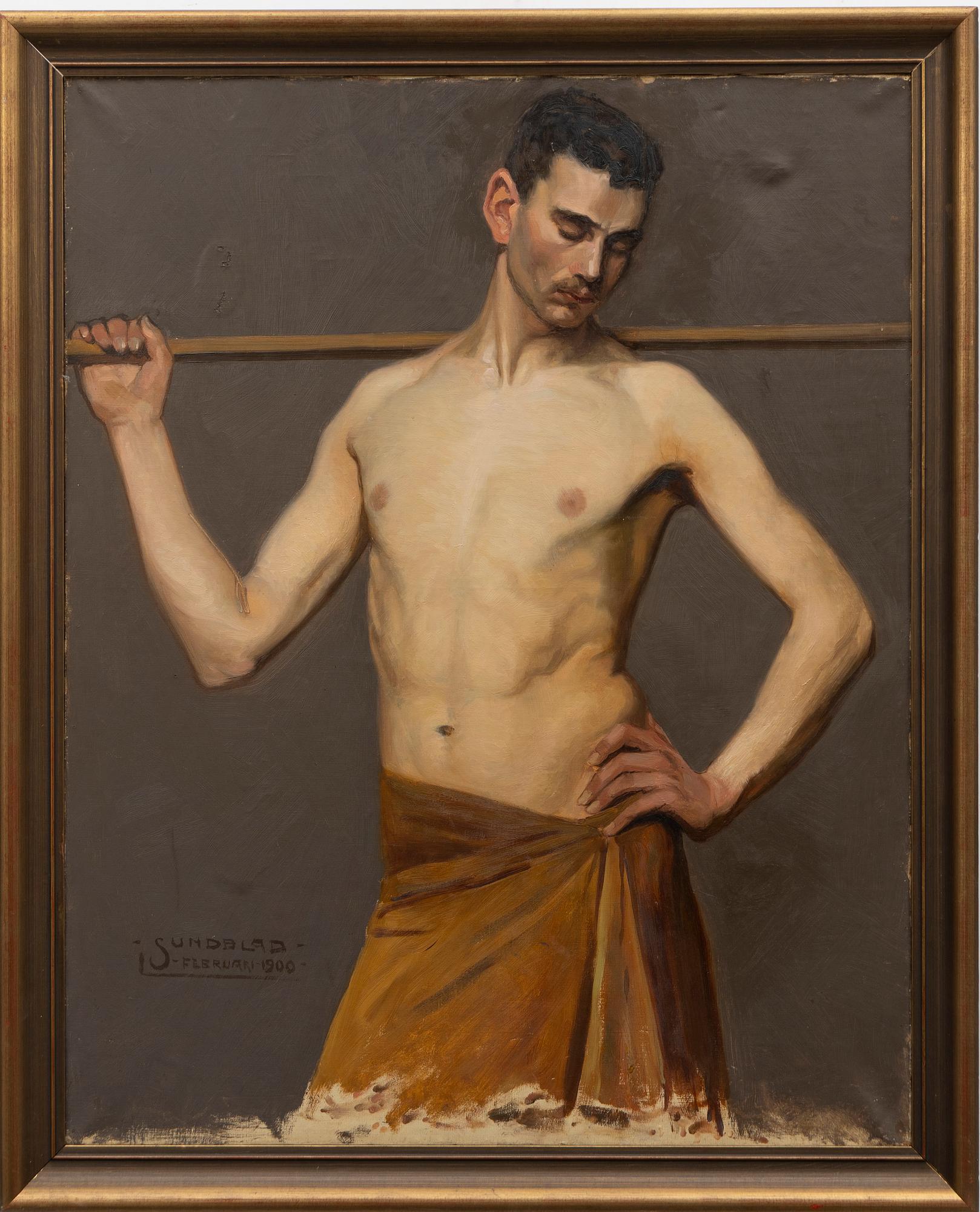Arvid Werner Sundblad, Standing athlete.