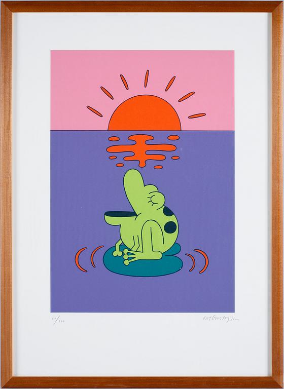 OWE GUSTAFSSON, färgserigrafi, sign o numr 57/200.