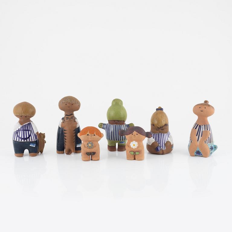 Lisa Larson, a group of seven figurines, Gustavsberg.