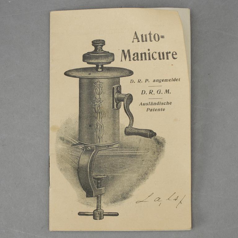 MANIKYRSET, "Auto-Manicure", 1930-40-tal.