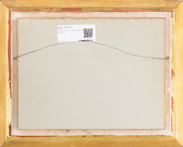 DIXON CLARK, oil on board, signed.