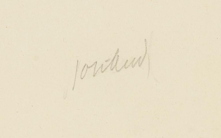 John Jon-And, 2 pencil/charcoal drawings on paper, signed 37 8one).