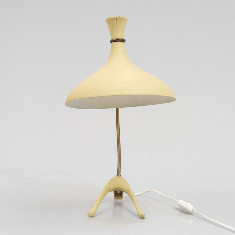 A Swedish Modern table lamp, Einar Bäckströms Metallvarufabrik, 1950s.