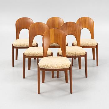 Niels Koefoed, six chairs, Denmark, 1960's.