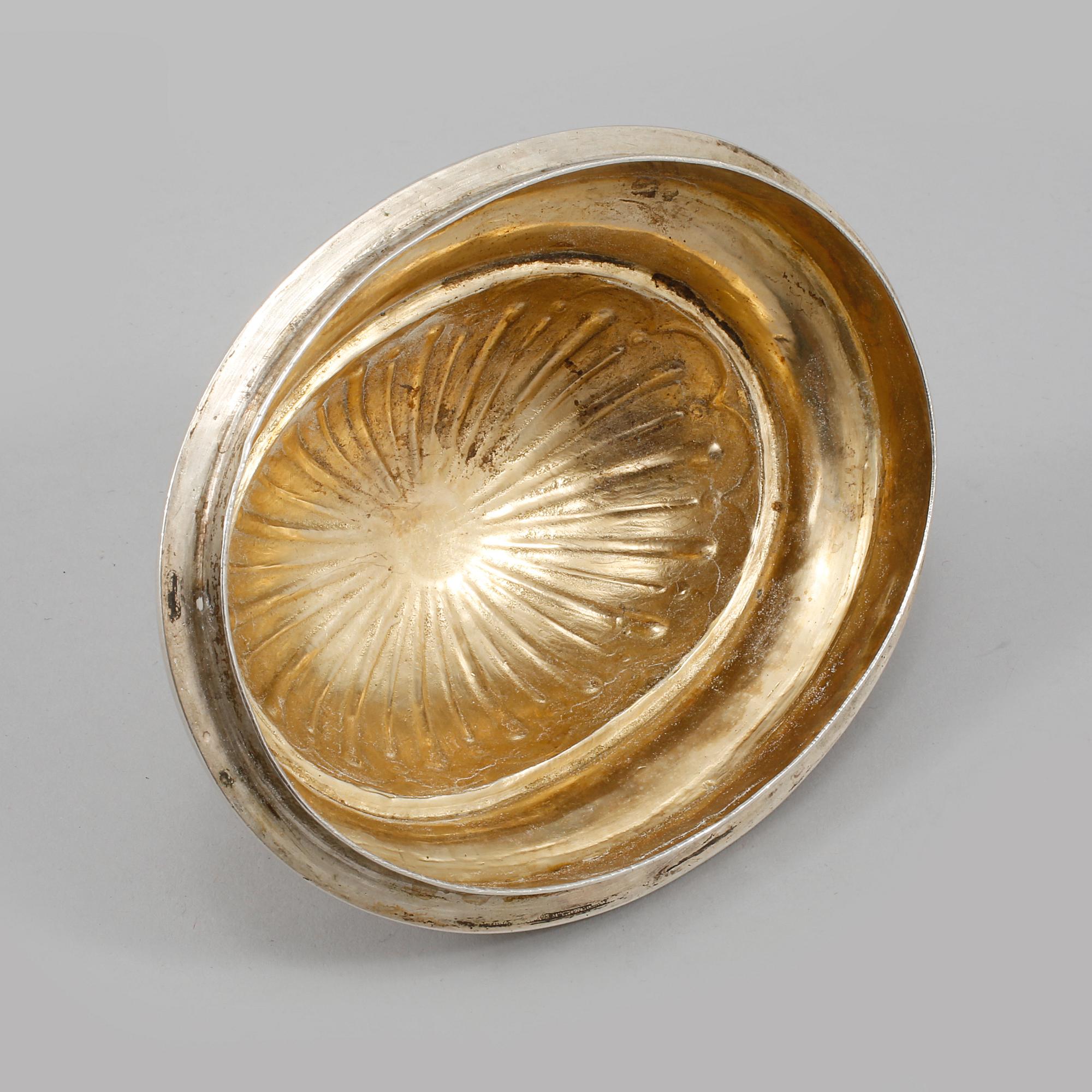 SOCKERSKRIN, silver, svenska samt oidentifierad stämpel, tidigt 1900-tal.