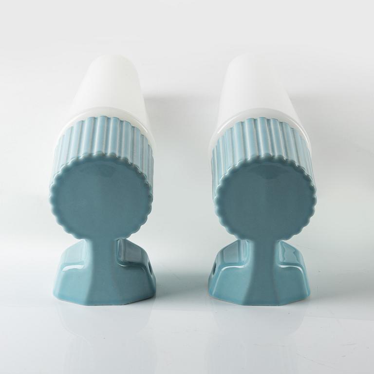 Hans-Agne Jakobsson, a pair of wall lamps/bathroom lamps, IFÖ, Sweden, 1960's.