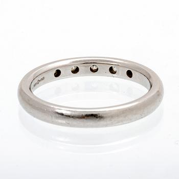 Tiffany & Co, Elsa Peretti, ring platinum 950 samt briljantslipade diamanter.