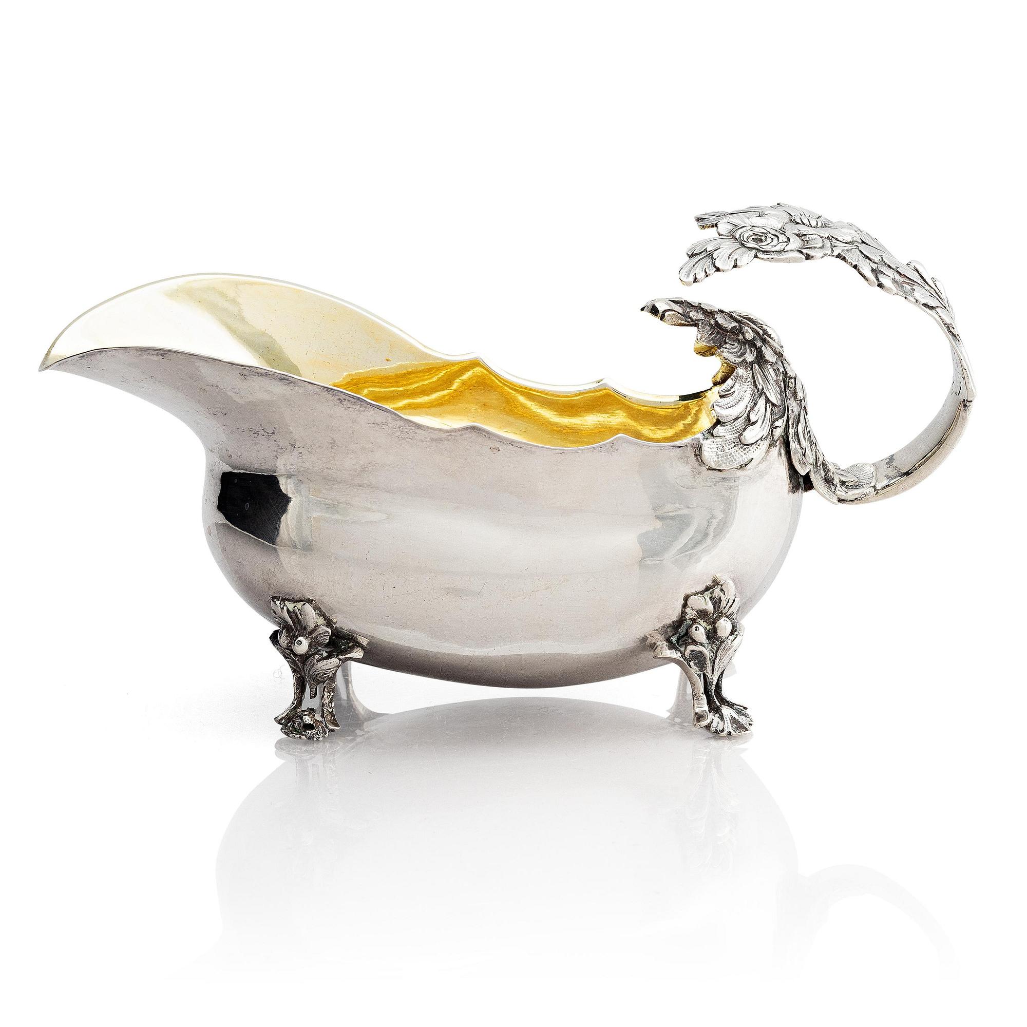 A Swedish 18th century silver cream-jug, mark of Pehr Zethelius, Stockholm 1771.