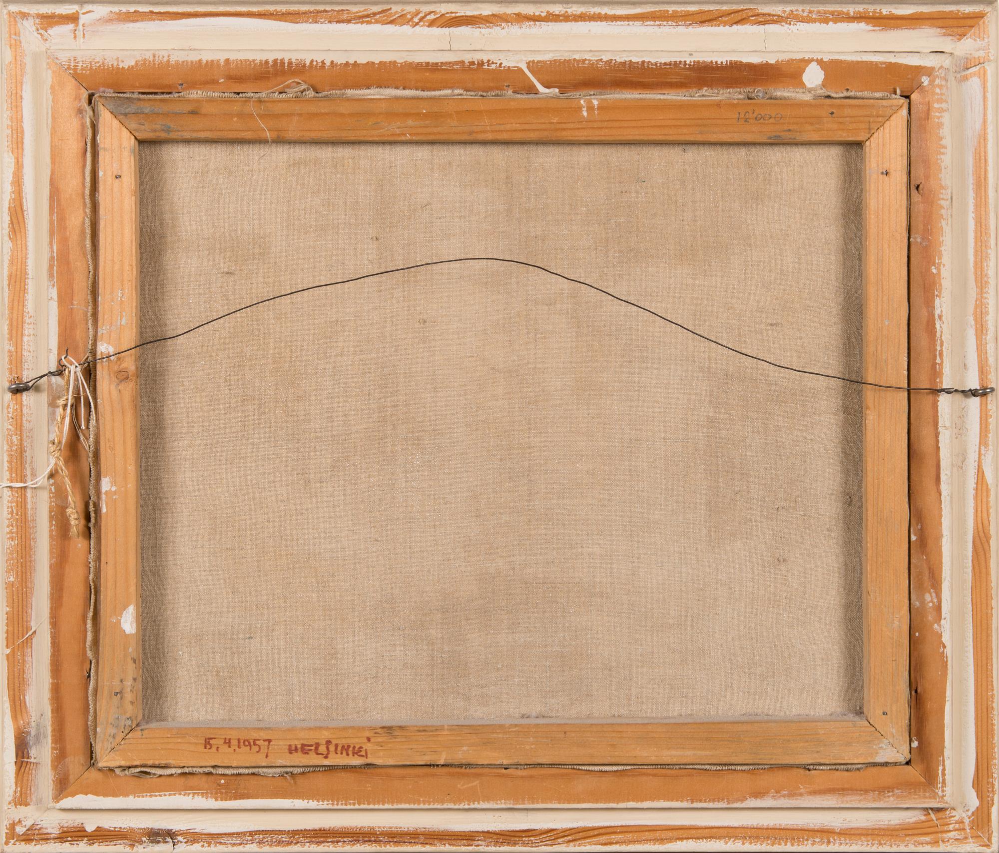 Into Linturi, oil on canvas, signed and dated 1957.